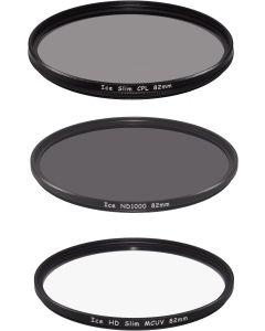 Set of 3 ICE 82mm Filter ND1000, UV & CPL Neutral Density ND 1000 82 10 Stop Optical Glass